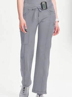 Women's size large tall Rib-Knit Drawstring Waist Scrub Pant